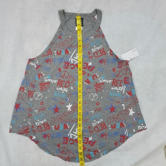 NWT Lux Women's American Pattern Graphic Tank Top - Picture 8 of 8